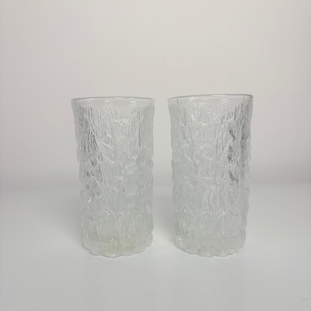 Vintage Charlottenhütte Tree Bark Highball Cocktail Ice
Glass Goebel Germany